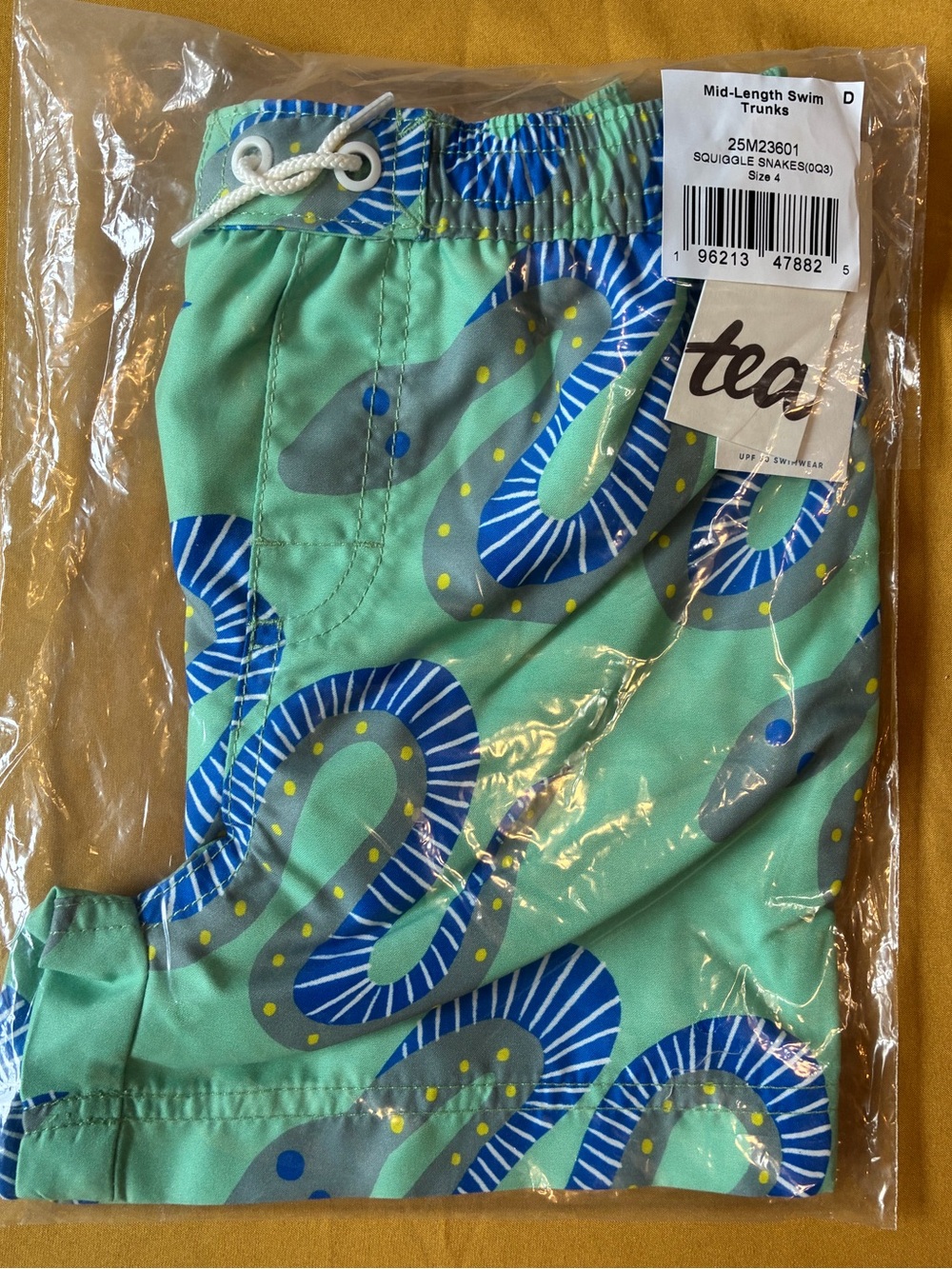 🐍☀️ Tea Collection Squiggly Snakes Swim Shorts | 4T |